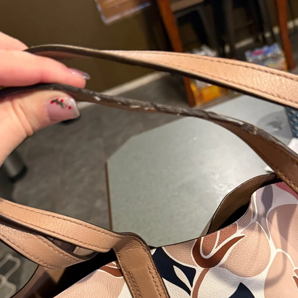 Kate Spade Floral Tote - Cream, Tan, Black, Pink - Picture 12 of 12